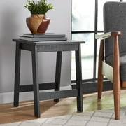 Mainstays Small Square Side Table, Black Finish