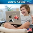 thumbnail image 7 of Disney Pixar Cars Decals - Set of 4 Red, Sheriff, Sarge Vinyl Stickers for Car Laptop Computer Kids Water Bottle Outdoor Waterproof, 7 of 7