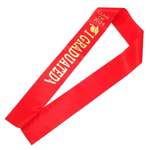 Homoyoyo Ceremony Shoulder Graduation Sash Satin Cloth 1Pcs