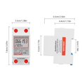 thumbnail image 3 of Analizador de carga eléctrica digital 220V 230V KWH Medidor eléctrico para interiores (StyleA) Likrtyny  Para estrenar, 3 of 3