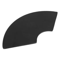 Raindrops Japanese Style Fan Shape Serving Dish Black Faux Porcelain Dinnerware for Sushi