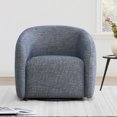 thumbnail image 2 of CHITA Swivel Accent Chairs, Modern Upholstered Fabric Arm Chair for Living Room Bedroom, Denim, 2 of 11
