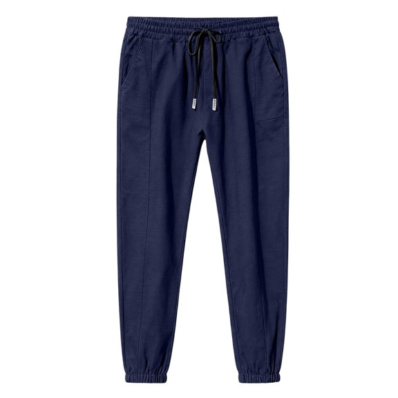 CONROSES Kids Boys Workout Pants Straight Leg Sports Pant for Child Solid Elastic Waist Drawstring Cozy Athletic Jogger Trousers with Pockets