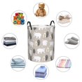 thumbnail image 4 of Balery winter Snowflake beer Cesta de ropa redonda con asas, impermeable, independiente, para ropa, juguetes, dormitorio y familia-Small, 4 of 6