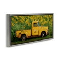 thumbnail image 3 of Stupell Industries Yellow Pickup in Sunflower Field Transportation Photography Gray Floater Framed Canvas Art Print Wall Art, 25 x 11, 3 of 9
