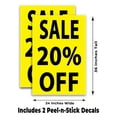 thumbnail image 2 of Sale 20 Percent Off (24" X 36") Vinyl Decal Only (Pack of 2) |Sign|Sticker|Poster, 2 of 4