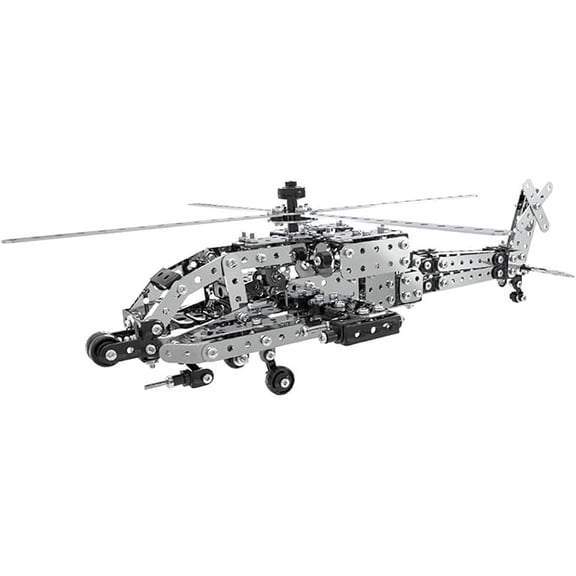 RKXQT Block Puzzle Adult Tank High Difficulty 3D Metal Puzzle Model Warships Kirov Class Cruiser KJPZ-04 (Apache Helicopter)