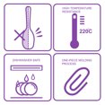 thumbnail image 6 of 8.7" Silicone Soup Ladle Spoon Wood Hand Restaurant Kitchen Scoop Utensil Cooking Supplies Purple, 6 of 7