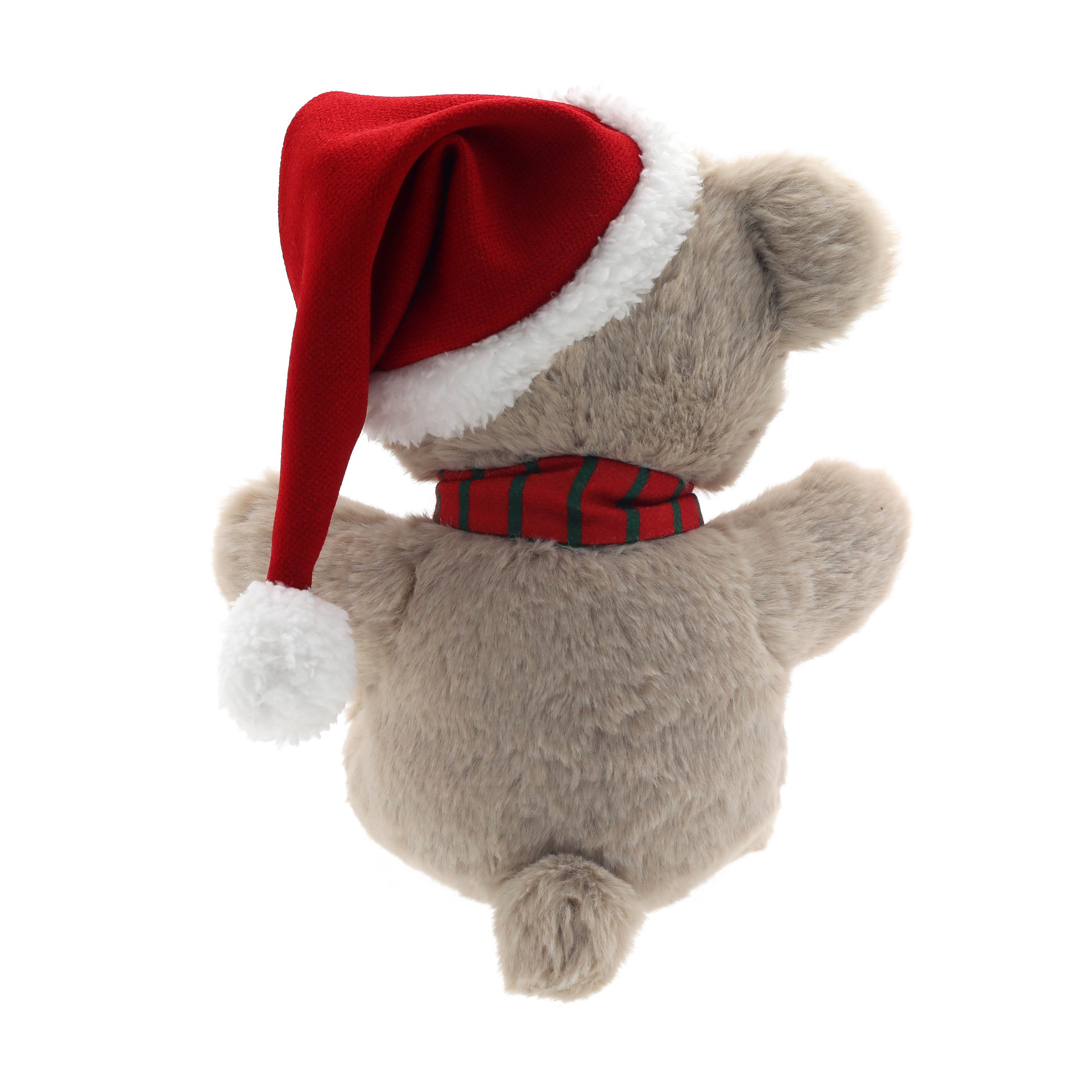 9IN Holiday Time Snowflake Teddy Brown and Red Boy