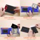 thumbnail image 2 of Billetera RUNBOX, delgada, de piel, para billetes, con bloqueo RFID, para hombre, 2 of 7