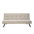 thumbnail image 1 of Ilios Innova | Sofá Cama Urban Moderno Futón Tapizado en Lino Gris Suave con Patas Negras, Diseño Minimalista de 3 Posiciones., 1 of 9