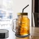 thumbnail image 2 of Beverage Leather Coasters with Holder Set of 6, PU Leather Coasters for Various Cups and Mugs (Round Black), 2 of 5