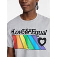 thumbnail image 4 of Pride Love & Equal Graphic Tee Shirt, Men's Sizes XS-5XL, 4 of 5