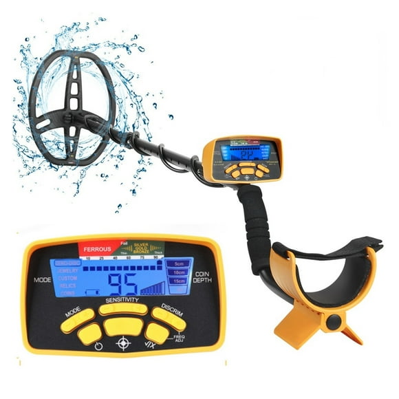 Détecteur de Métal Souterrain MD-6450 Chasseur de Trésors avec Lumière d'Affichage Numérique, Facile à Installer