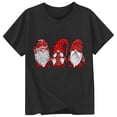 thumbnail image 4 of CONFREE Christmas Girls Short Sleeve Tshirts Crew Neck Graphic Casual Xmas T-Shirt for Kids, 4 of 4