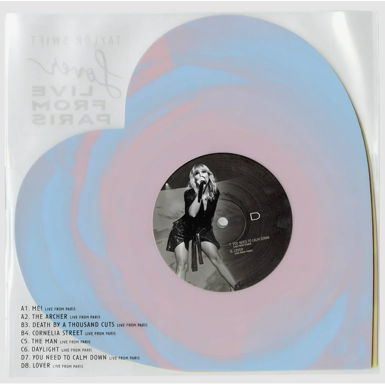 Taylor Swift Lover Live From Paris Pink/Yellow & Blue Swirl
