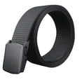 thumbnail image 3 of WELOIJEVBE Belts for Men Wild Men Canvas Belt Hypoallergenic Metal free Automatic Buckle BK, 3 of 3