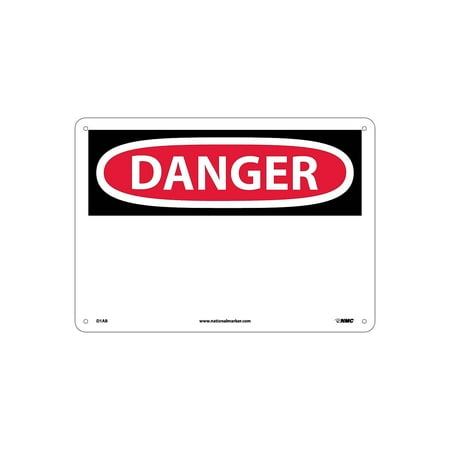 UPC: 0887481022727 | National Marker (Header Only) 10X14 .040 Aluminum Danger Sign D1AB