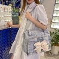thumbnail image 2 of Guardurnaity Bolso cruzado ligero de PU con ventana transparente para una fácil visibilidad Bolsos cruzados para mujer Bolsas de mensajero y de hombro azul, 2 of 6