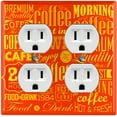 thumbnail image 3 of Metal Light Switch Plate Cover Cafe Diner Coffee Sign Orange COF038, 3 of 15