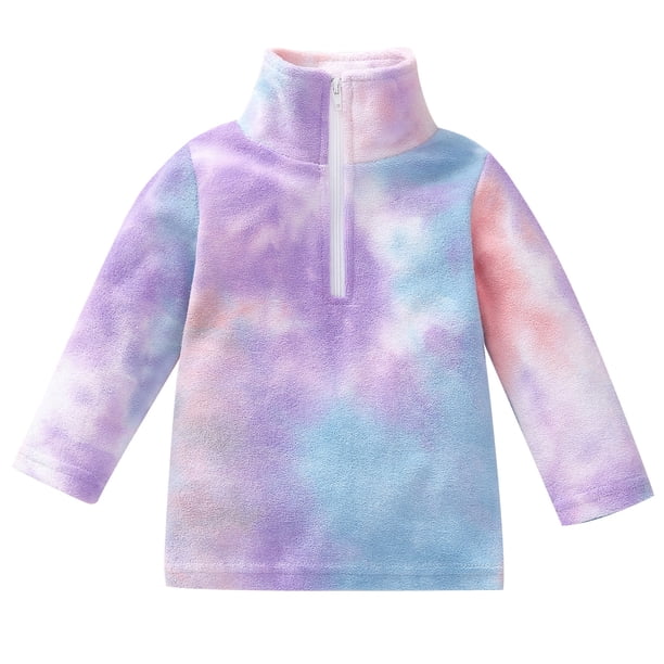 Gibobby Abrigos de invierno para niños y niñasNiños Niño Infantil Bebé Niños Niñas Colorido Collar de lana artificial Manga larga Cremallera Sudadera Cha(Morado, 2-3 Años)