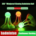 thumbnail image 2 of Nylon Outdoor Windproof Badminton Luminous Badminton Accessories Fluorescent Shuttlecocks Super Resistant LED Badminton Ball A, 2 of 6