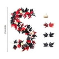 thumbnail image 3 of Thanksgiving Fall Decoration for Home 9.84ft Artificial Fall Maple Leaves Fall Leaf Garland Wall Hanging Greenerys Decorative Plants Black Halloween Rattan for Home Wedding Fireplace Christmas, 3 of 6