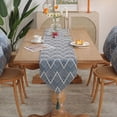 thumbnail image 5 of 13 x 70 ", patrón ondulado Mesa de comedor Mantel Adecuado para café Mesa auxiliar larga de granja Cocina alta Mesa de té/café Decoración de restaurante para fiestas, 5 of 5