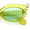 Green - Blue, variant on Womens Fun Devil Horn Jewel Oval Mod Fashion Plastic Sunglasses [All Black]