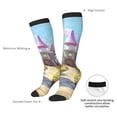 thumbnail image 4 of KLL Dreamy Mushroom House Print Cool Socks Men's Women's Crew Socks Funny Crazy Novelty Stockings, 4 of 6
