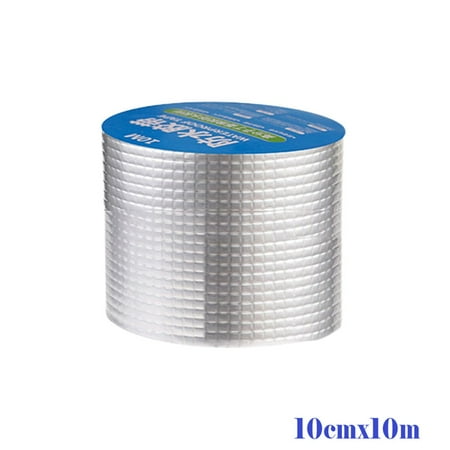 

BCLONG 1X Waterproof Tape Butyl Rubber Aluminium Foil Roof Pipe Caravan Repair Flashing