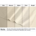 thumbnail image 6 of RUVANTI 100% Cotton Percale Sheets Split King Size 7 Piece Set, Cooling Bed Sheets for Hot Sleepers, Deep Pocket 16”, Breathable Lightweight & Durable, Crisp Hotel Style Sheets, Cloud Cream, 6 of 7