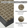 thumbnail image 2 of SIXHOME Outdoor Mat Non Slip Doormat 35"x47" Front Door Mat Outside Absorbent Rubber Welcome Mat Low Profile Dirt Trapper Indoor Outdoor Doormat Thicken Checker Entryway Rug Floor Mat Beige, 2 of 8