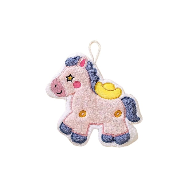 Yhmxh Toalla de mano de forro polar Horse Year, toalla de baño colgante, toalla absorbente, toalla gruesa y suave.