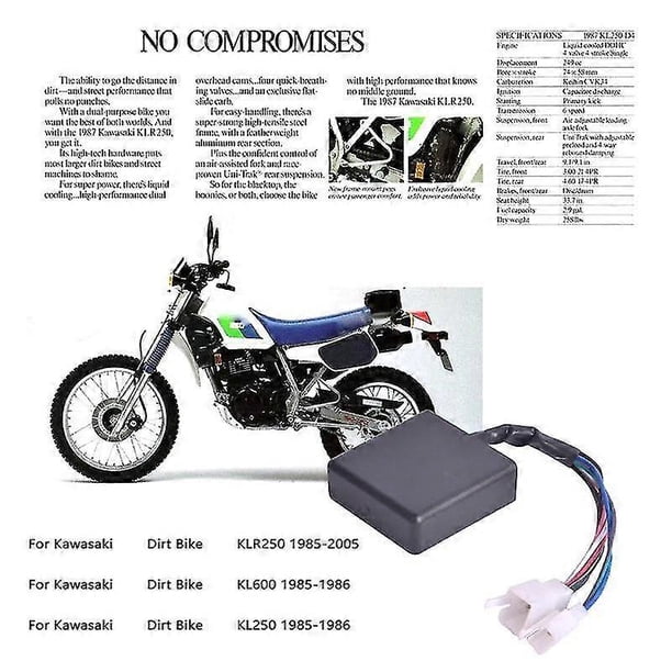 21119-1180 Caja de encendido CDI para motocicletas Kawasaki Dirt Bike KL250, KL600 y KLR250 (1985-2005), encendido s202412246092