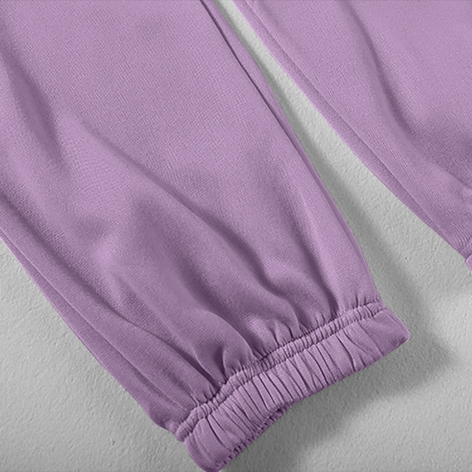 ibuvkizy Two Piece Sets for Women Fall Winter Solid Color Long Sleeve Hooded Sweatshirt and Pant Tracksuit Sport Suit Purple,M
