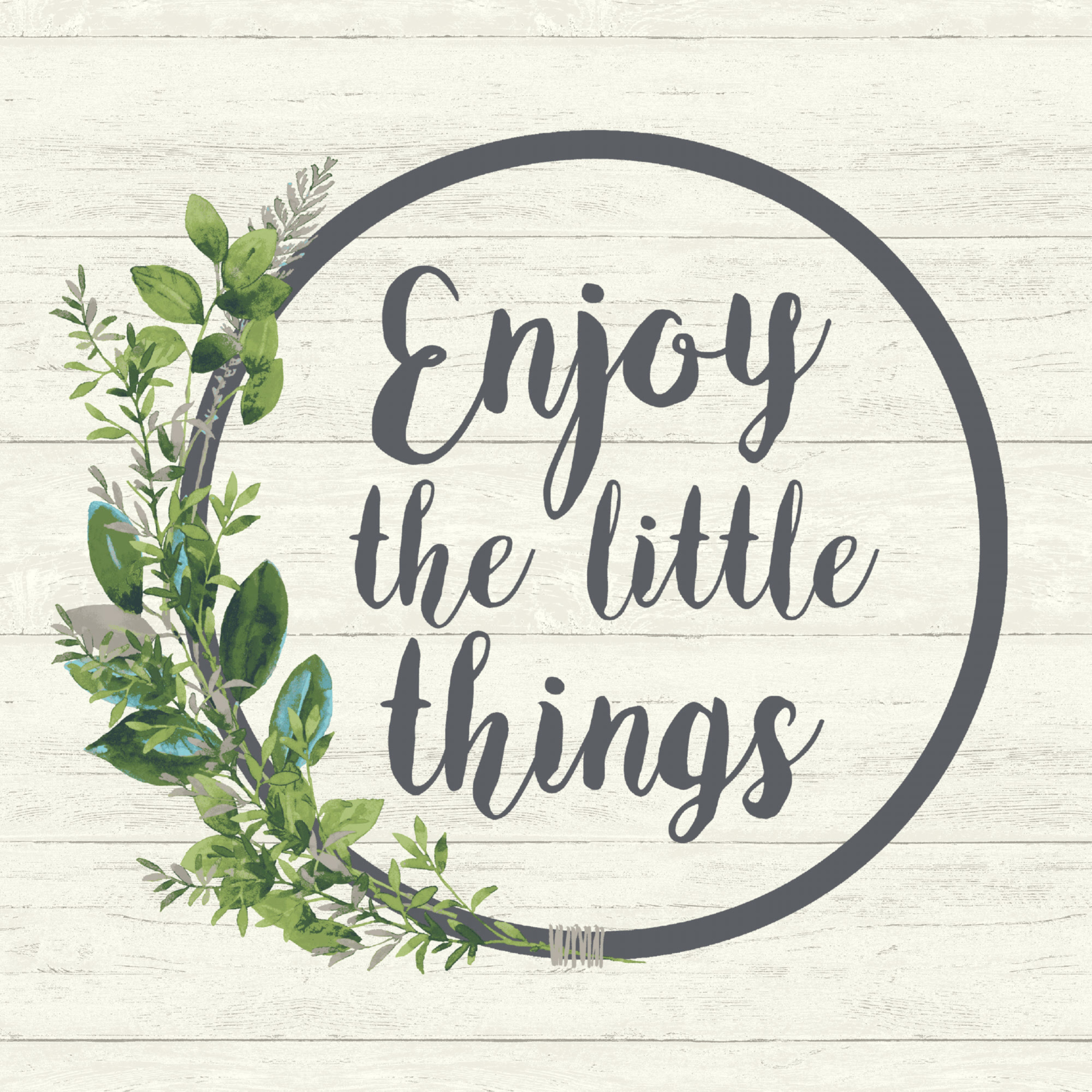 Mainstays 16" x 16" Enjoy the Little Things Outdoor Throw Pillow (2 Pack)