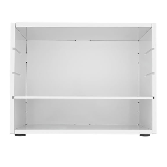 File Sorting Cabinet, 2-Pack 4-Compartment Vertical Organizer with White Finish, Document Storage for Office, School or Home