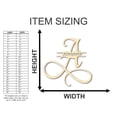 thumbnail image 3 of Unfinished Wood Monograms Personalized - Weddings - Nursery - Wall Hang - up to 24 High DIY, 3 of 4