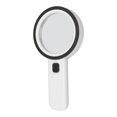 thumbnail image 1 of Large Magnifying Glass, ABS Frame Magnifying Glass Ergonomic Handle Large Screen Double Glass Lens  for Jewelry Appraisal, 1 of 7