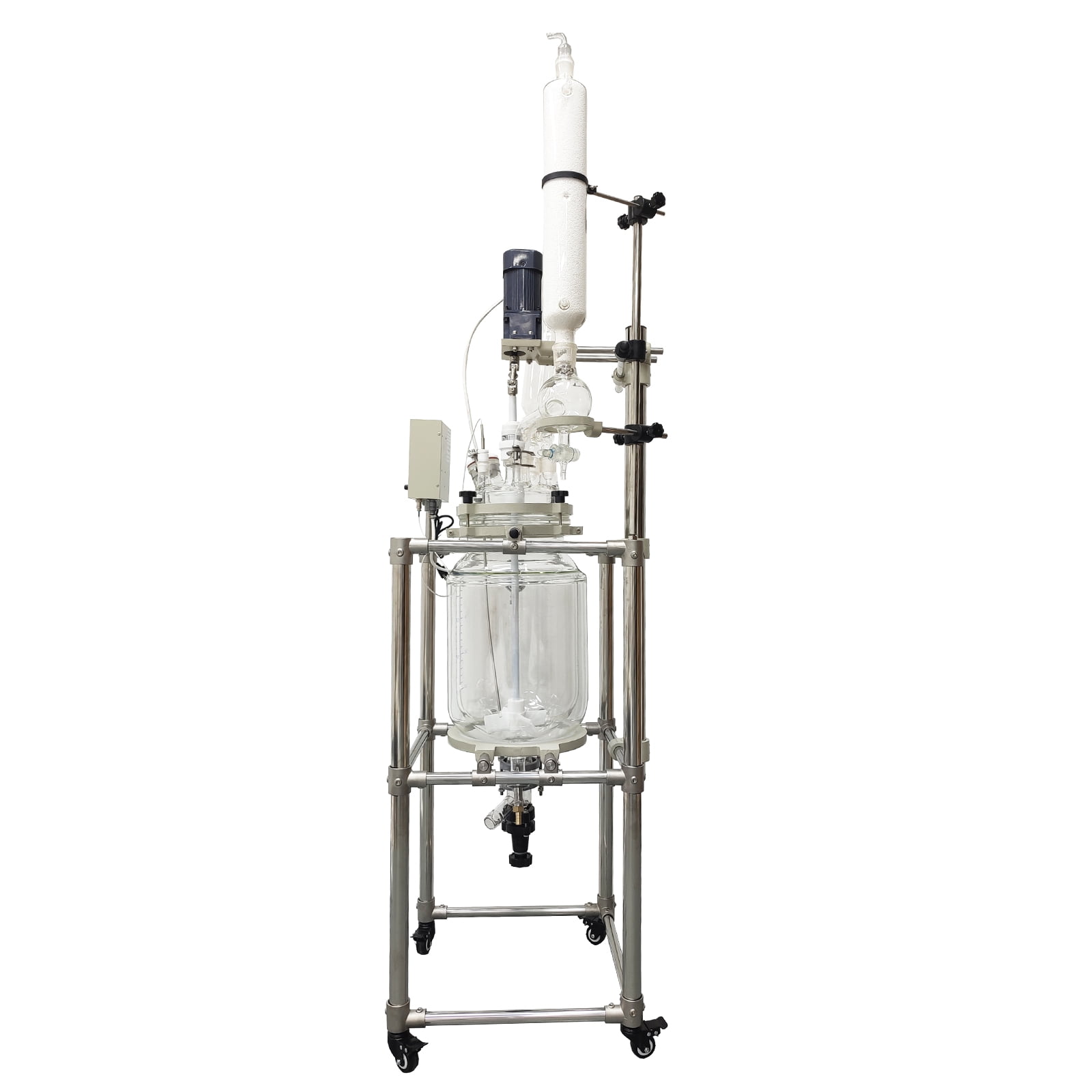 20L Double Layer Glass Reactor Lab Jacketed Glass Pilot Reactor