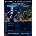 thumbnail image 6 of Halloween Dancing Skeleton Aquarium Bubbler, Halloween Decor Dynamic Fish Tank Ornament | Animated Oxygenating Aquarium Bubbler Decorations, 3D Printed Skull Air Bubble Interactive Aerator Displa, 6 of 8