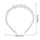 thumbnail image 5 of Qarigey Diadema de perlas Bandas para la cabeza resistentes al desgaste Chic Scrunchie Holder Regalos del día de San Valentín Tiaras para 18 mm, 4 perlas grandes 5piezas, 5 of 6