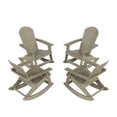 thumbnail image 2 of WestinTrends Tuscany Outdoor Rocking Adirondack Chair (Set of 4), Weathered Gray, 2 of 5