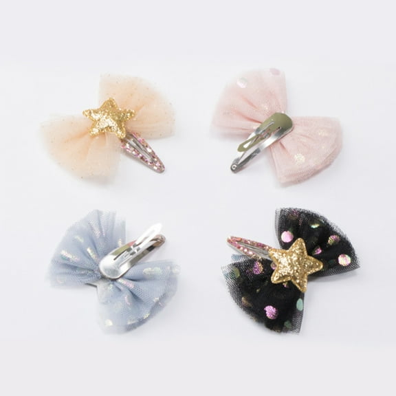 WHAMVOX 4 Pcs Hair Accessories Clips for Toddler Girls Child