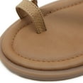 thumbnail image 6 of kamemir Dress Sandals Women's Platform Wedge Sandals, Comfortable Open-Toe Cork Casual & Dressy Summer Shoes(Khaki,7), 6 of 6