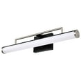thumbnail image 3 of Nuvo Lighting Solano LED Medium Vanity Black and Brushed Nickel Finish White Acrylic Lens, 3 of 5