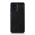 thumbnail image 3 of Compatible with Galaxy A51 5G Case Wallet with Card Holder,Embossed Butterfly Pattern PU Leather Double Magnetic Buttons Flip Shockproof Protective Cover for Samsung Galaxy A51 5G, Black, 3 of 9