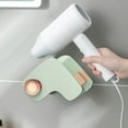 thumbnail image 2 of JOGZMZ Hair Dryer Wall Mounted Self Adhesive Wall Hanging Hair Tool Organizer Wall Shelf for Blow Dryer Rack Bathroom, 5.9x3.93x4.33in, 2 of 8