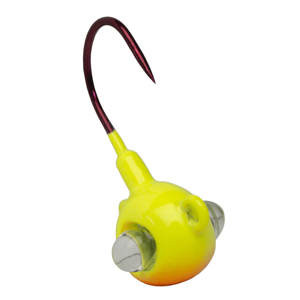Acme Tackle Kalins Google Eye Rattlin Fishing Jig, Chartreuse & Orange